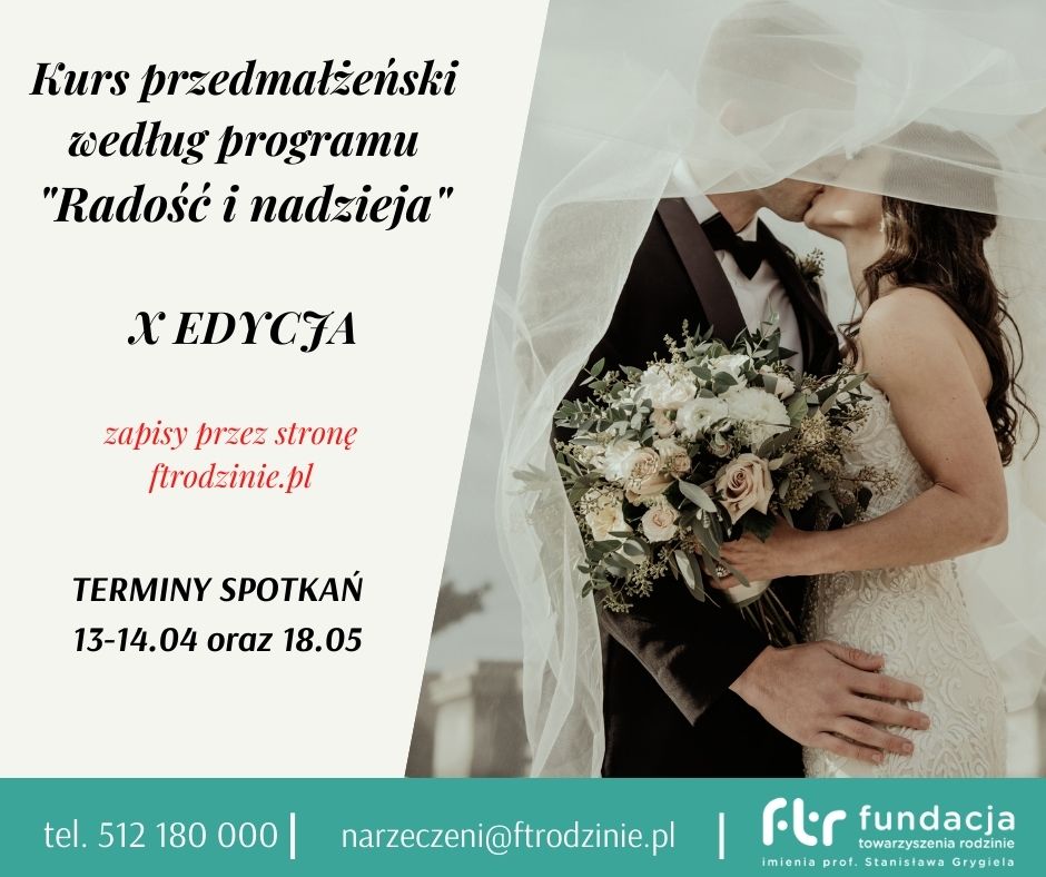 Kurs przedmałżeński “Radość i nadzieja” (Kraków-Skałka)