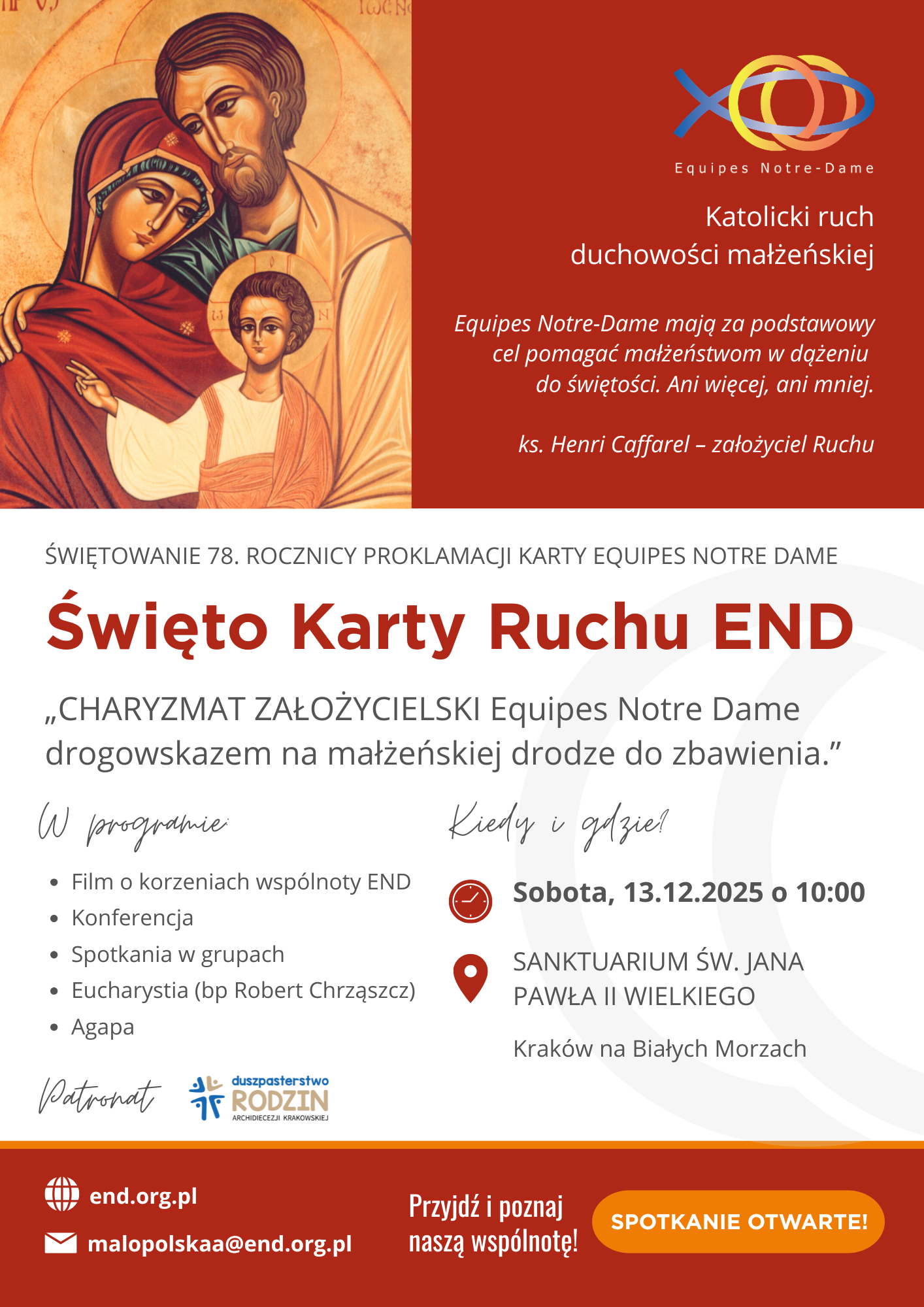 78. rocznica proklamacji Karty Equipes Notre Dame