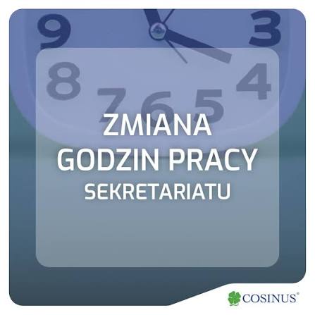 Zmiana godzin pracy sekretariatu